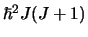 $\hbar^2 J(J+1)$
