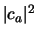 $\vert c_a \vert^2$