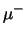 $\mu^-$