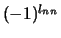 $(-1)^{l_{nn}}$