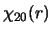 $\chi_{20}(r)$