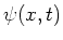 $\psi (x,t)$