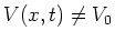 $V(x,t) \neq V_0$