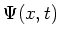 $\Psi (x,t)$