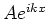 $Ae^{ikx}$
