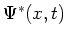 $\Psi^* (x,t)$