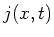$j(x,t)$