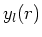 $y_l(r)$