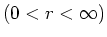 $(0 <r<\infty )$