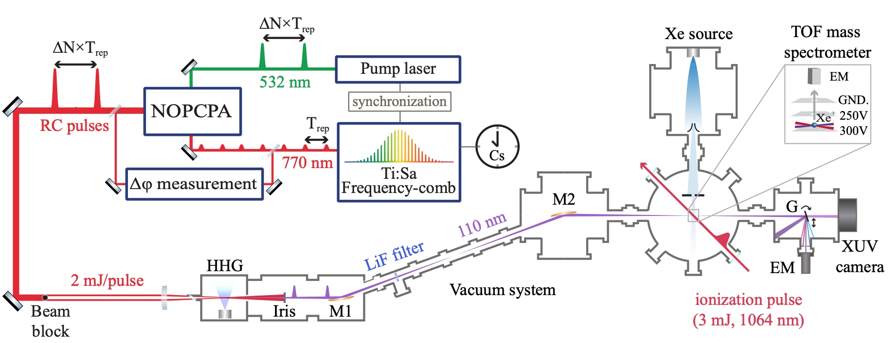 xenon
                              experiment schematic